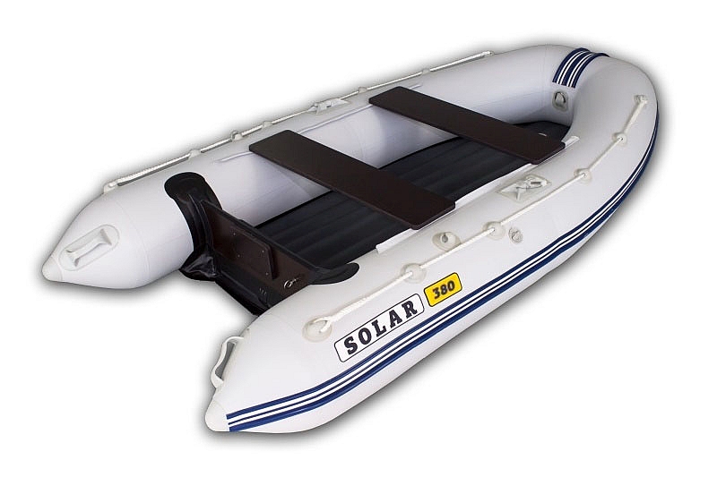 Надувная лодка Солар Оптима-380 серый 